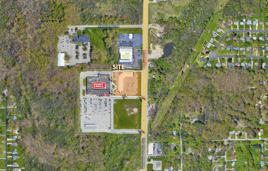4680-4718 Belmont Ave, Youngstown, OH à vendre - Aérien – Image 3 sur 4