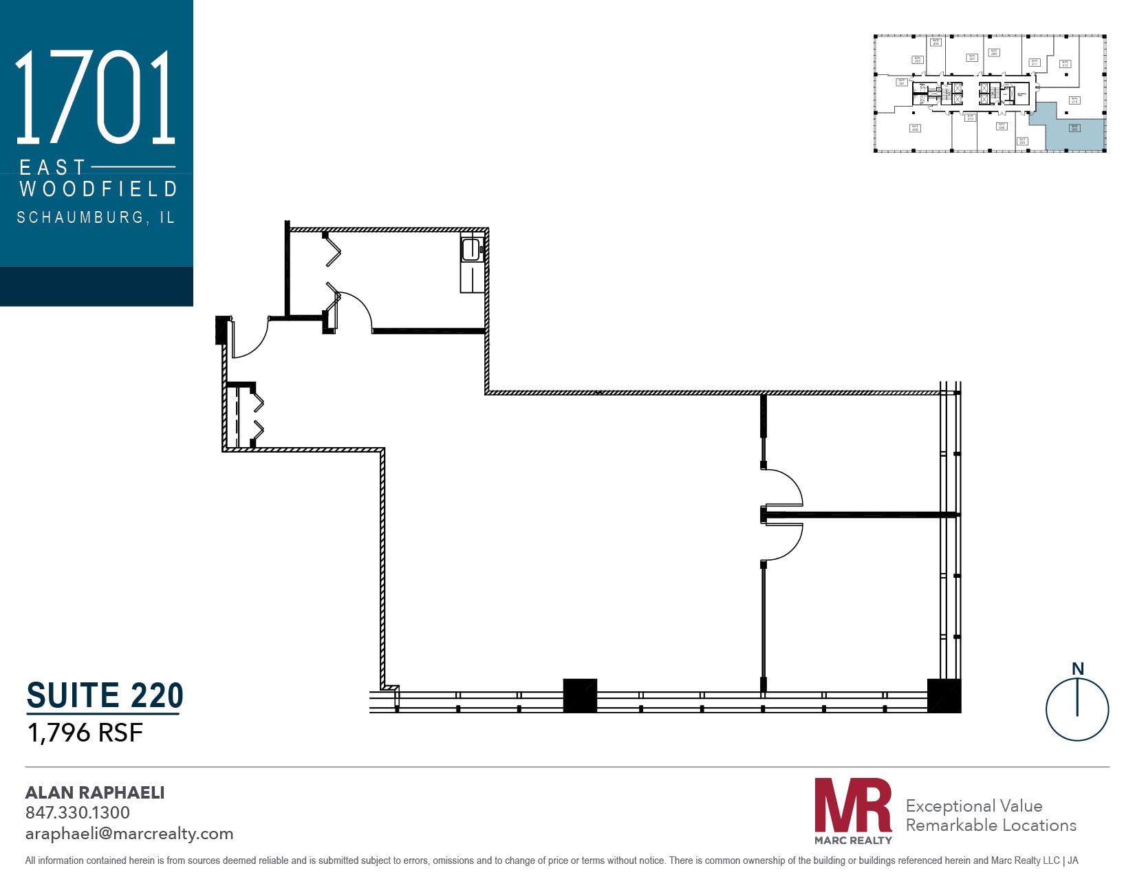 1701 E Woodfield Rd, Schaumburg, IL à louer Plan d’étage– Image 1 sur 1