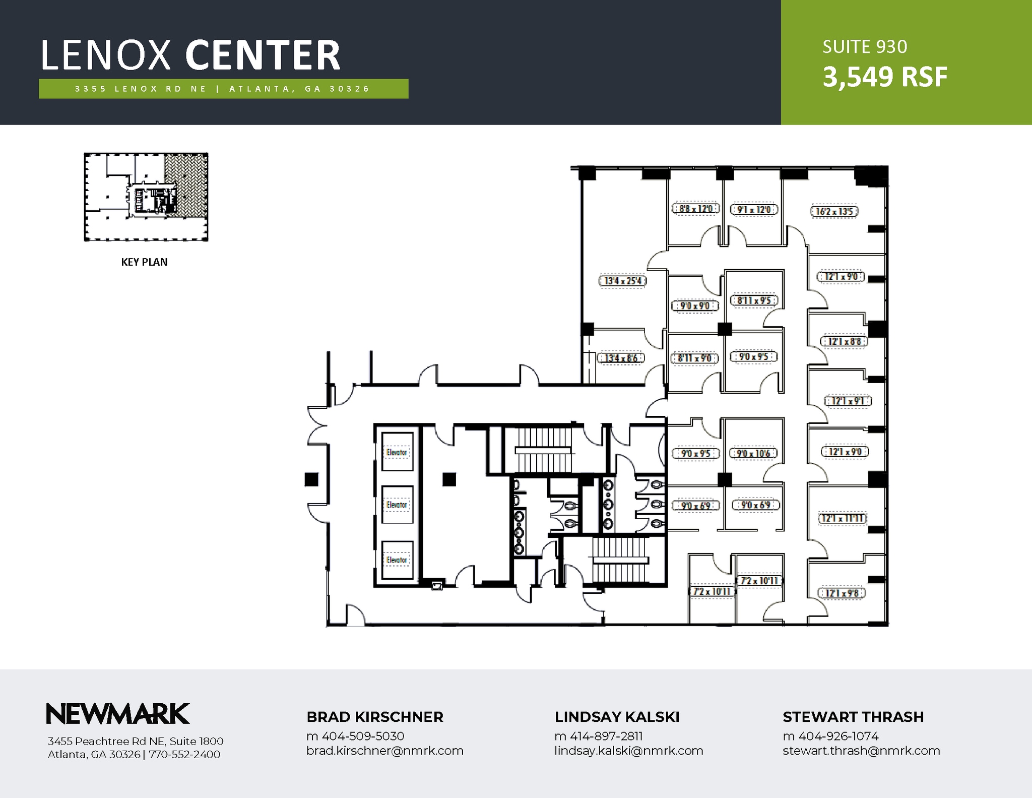 3355 Lenox Rd NE, Atlanta, GA à louer Plan d’étage– Image 1 sur 1