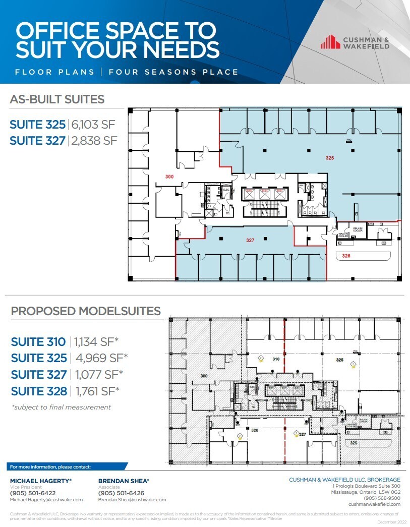 21 Four Seasons Pl, Toronto, ON à louer Plan d’étage– Image 1 sur 1