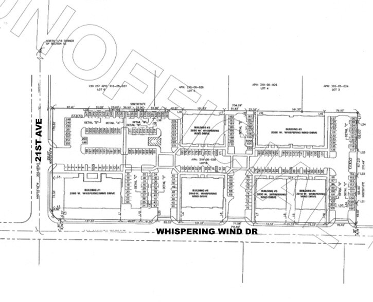 2020 W Whispering Wind Dr, Phoenix, AZ à vendre - Plan cadastral – Image 2 sur 5
