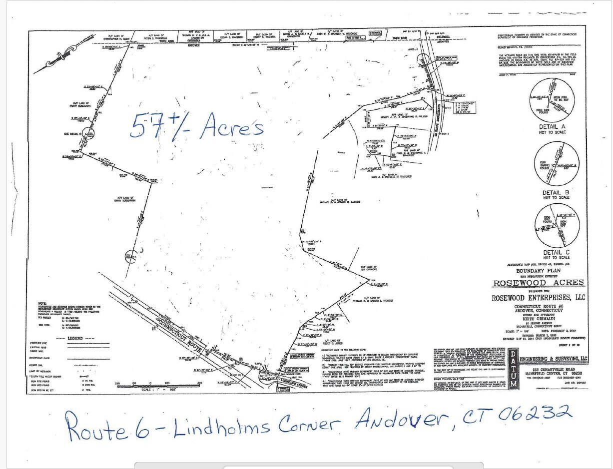 Route 6, Andover, CT à vendre Plan de site– Image 1 sur 2