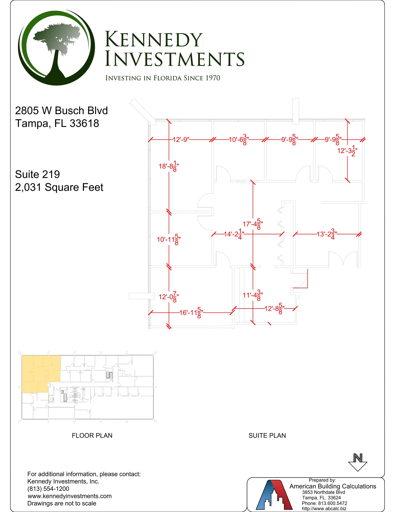 2807 W Busch Blvd, Tampa, FL à louer Plan de site– Image 1 sur 1