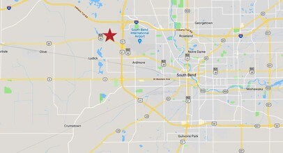 24805 US 20 W, South Bend, IN - Vue aérienne  vue de carte