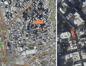 211 N Ervay St, Dallas, TX - VUE AÉRIENNE  vue de carte - Image1