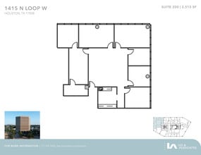 1415 North Loop W, Houston, TX à louer Plan d’étage– Image 1 sur 2