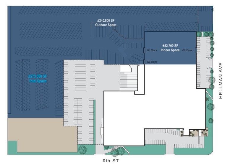9292 9th St, Rancho Cucamonga, CA à louer Plan de site– Image 1 sur 3