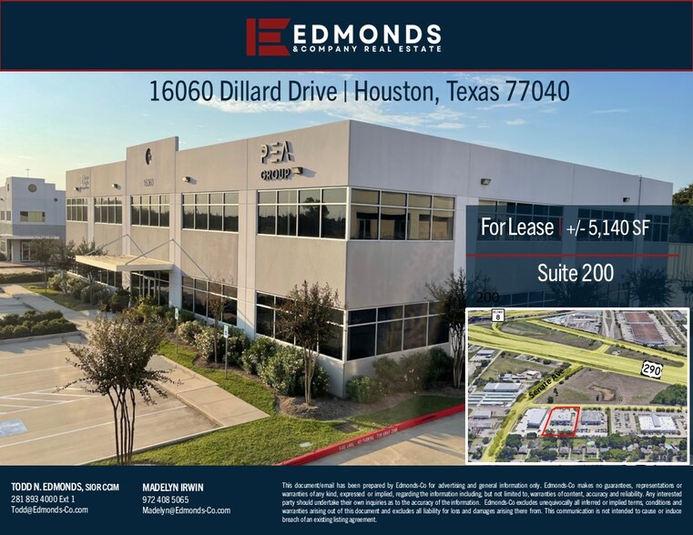 16060 Dillard Dr, Jersey Village, TX à louer - Photo de l’immeuble – Image 1 sur 11