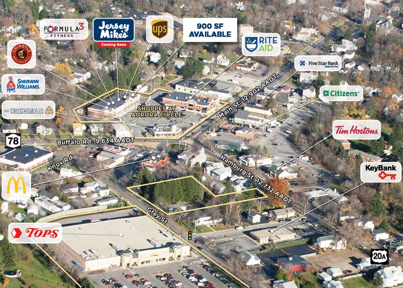 160-190 Main St, East Aurora, NY à louer - Aérien – Image 2 sur 4