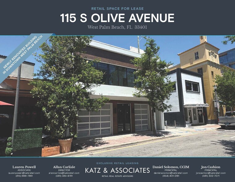 115 S Olive Ave, West Palm Beach, FL à louer - Photo de l’immeuble – Image 1 sur 2