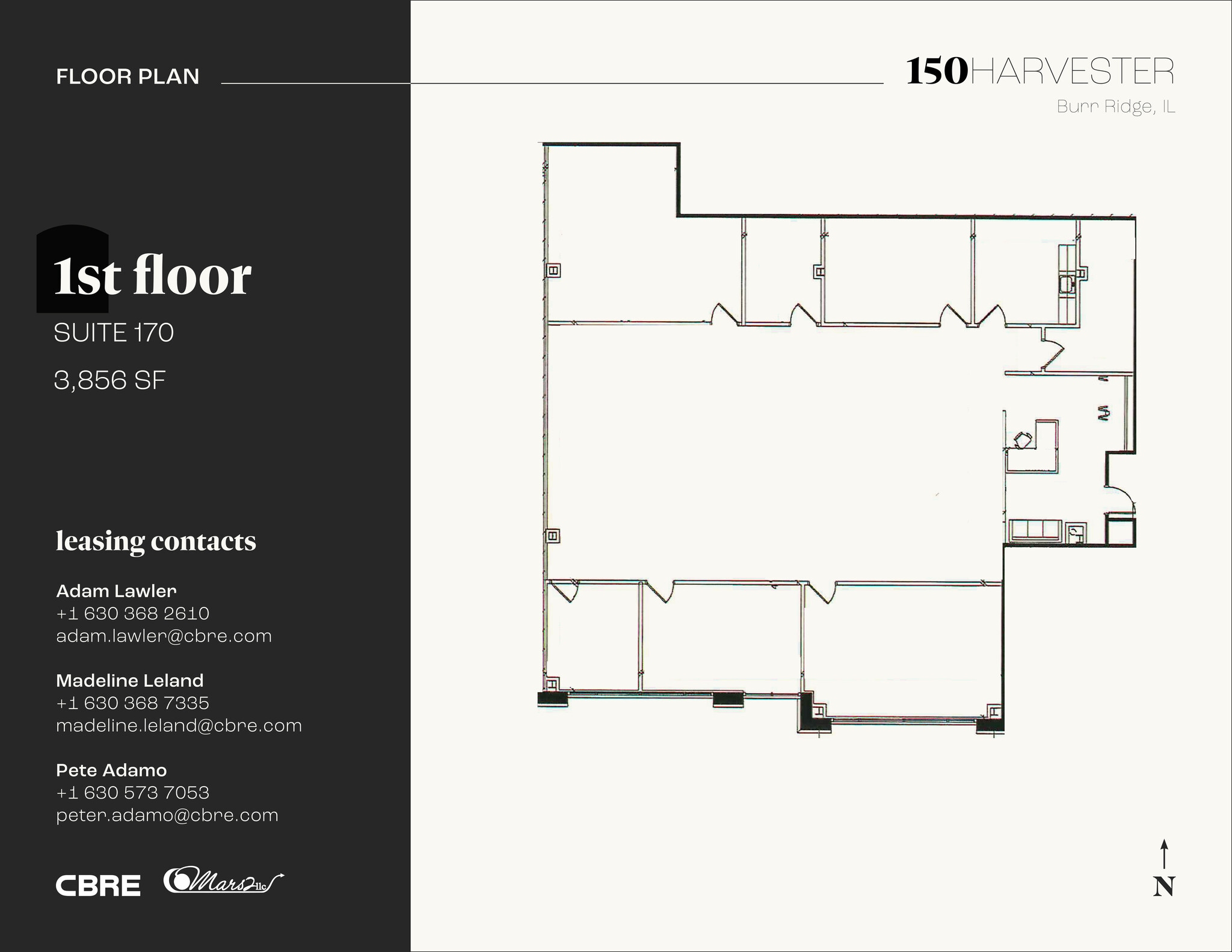 150 Harvester Dr, Burr Ridge, IL à louer Plan d’étage– Image 1 sur 5