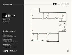 150 Harvester Dr, Burr Ridge, IL à louer Plan d’étage– Image 1 sur 5