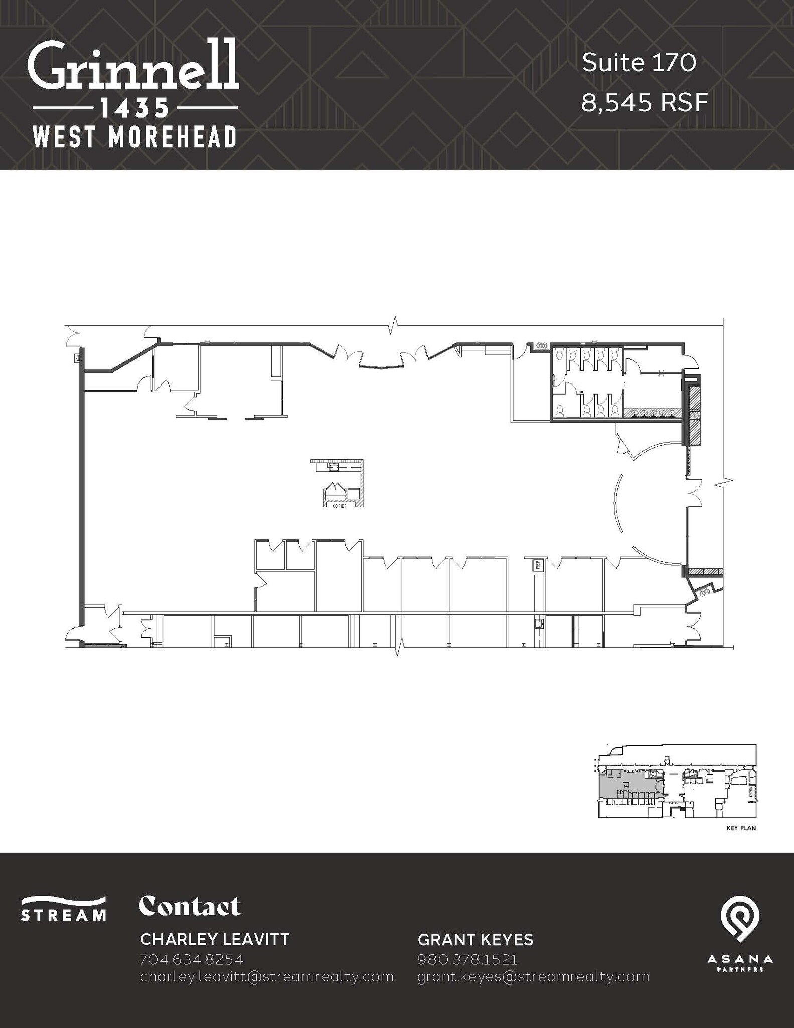 1435 W Morehead St, Charlotte, NC à louer Plan d’étage– Image 1 sur 1