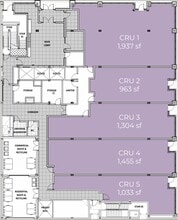 805 8 Av SW, Calgary, AB à louer Plan d’étage– Image 1 sur 2