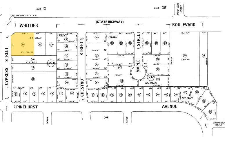 400-420 E Whittier Blvd, La Habra, CA à louer - Plan cadastral – Image 2 sur 13