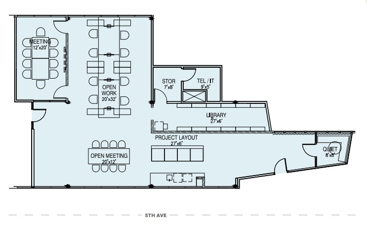 3601-3635 5th Ave, San Diego, CA à louer Plan d’étage– Image 1 sur 1