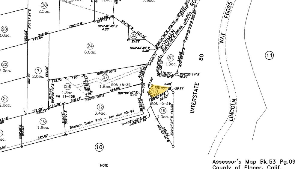13640 Bowman Rd, Auburn, CA à louer - Plan cadastral – Image 2 sur 3