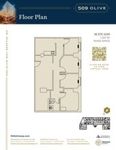509 Olive Way, Seattle, WA à louer Plan d’étage– Image 2 sur 2