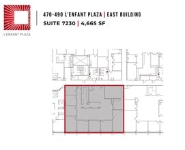 470-490 L'Enfant Plz SW, Washington, DC à louer Plan d’étage– Image 1 sur 1