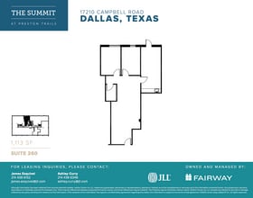 17101 Preston Rd, Dallas, TX à louer Plan d’étage– Image 1 sur 1