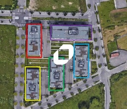 Lyon - Vue aérienne  vue de carte