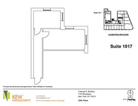 1123 Broadway, New York, NY à louer Plan d’étage– Image 1 sur 5