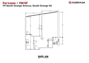 109-113 S Orange Ave, South Orange, NJ à louer Plan d’étage– Image 1 sur 1
