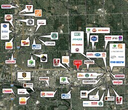 32535-32553 Schoolcraft Rd, Livonia, MI - VUE AÉRIENNE  vue de carte - Image1