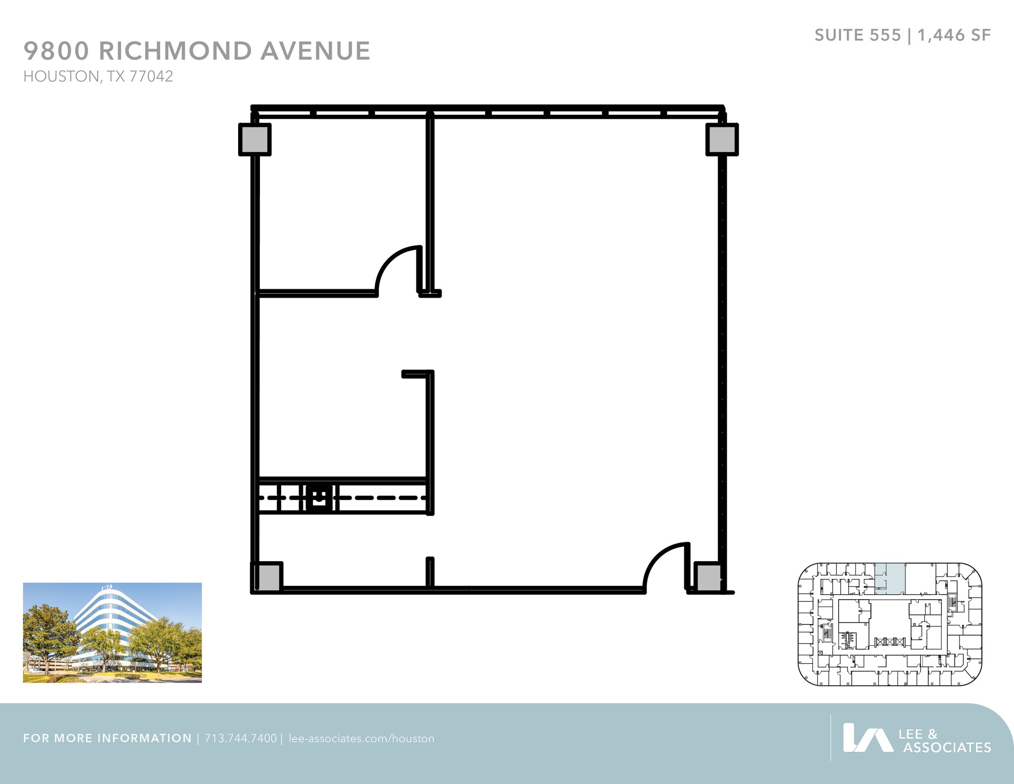 9800 Richmond Ave, Houston, TX à louer Plan d’étage– Image 1 sur 1