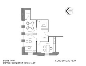 675 W Hastings St, Vancouver, BC à louer Plan d’étage– Image 1 sur 2
