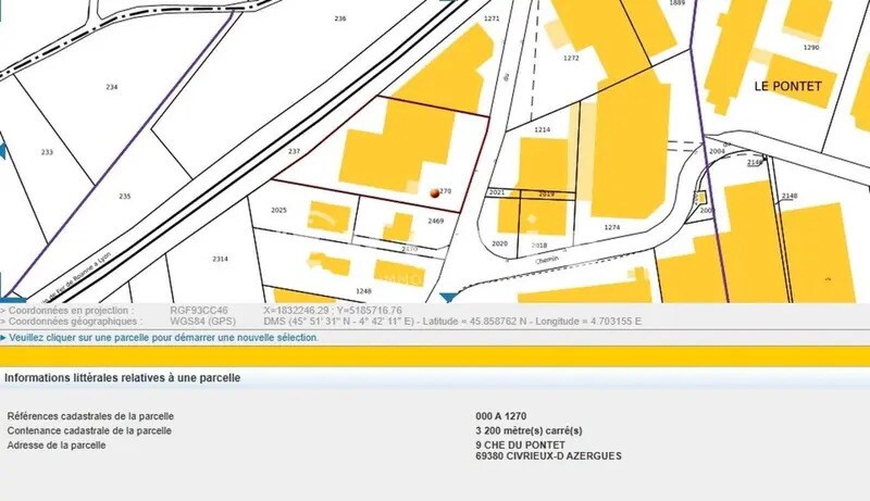 9 Chemin Du Pontet, Civrieux-d'Azergues à vendre - Carte – Image 2 sur 25