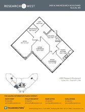 2400 Research Blvd, Rockville, MD à louer Plan d’étage– Image 1 sur 1