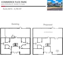 8422-8428 Sterling St, Irving, TX à louer Plan d’étage– Image 1 sur 1