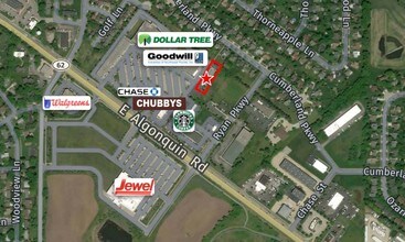 1500 E Algonquin Rd, Algonquin, IL - Vue aérienne vue de carte