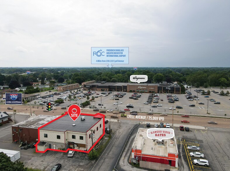 2316-2322 Lyell Ave, Rochester, NY à louer - Aérien – Image 2 sur 5