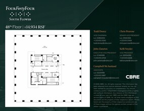 444 S Flower St, Los Angeles, CA à louer Plan d’étage– Image 1 sur 1