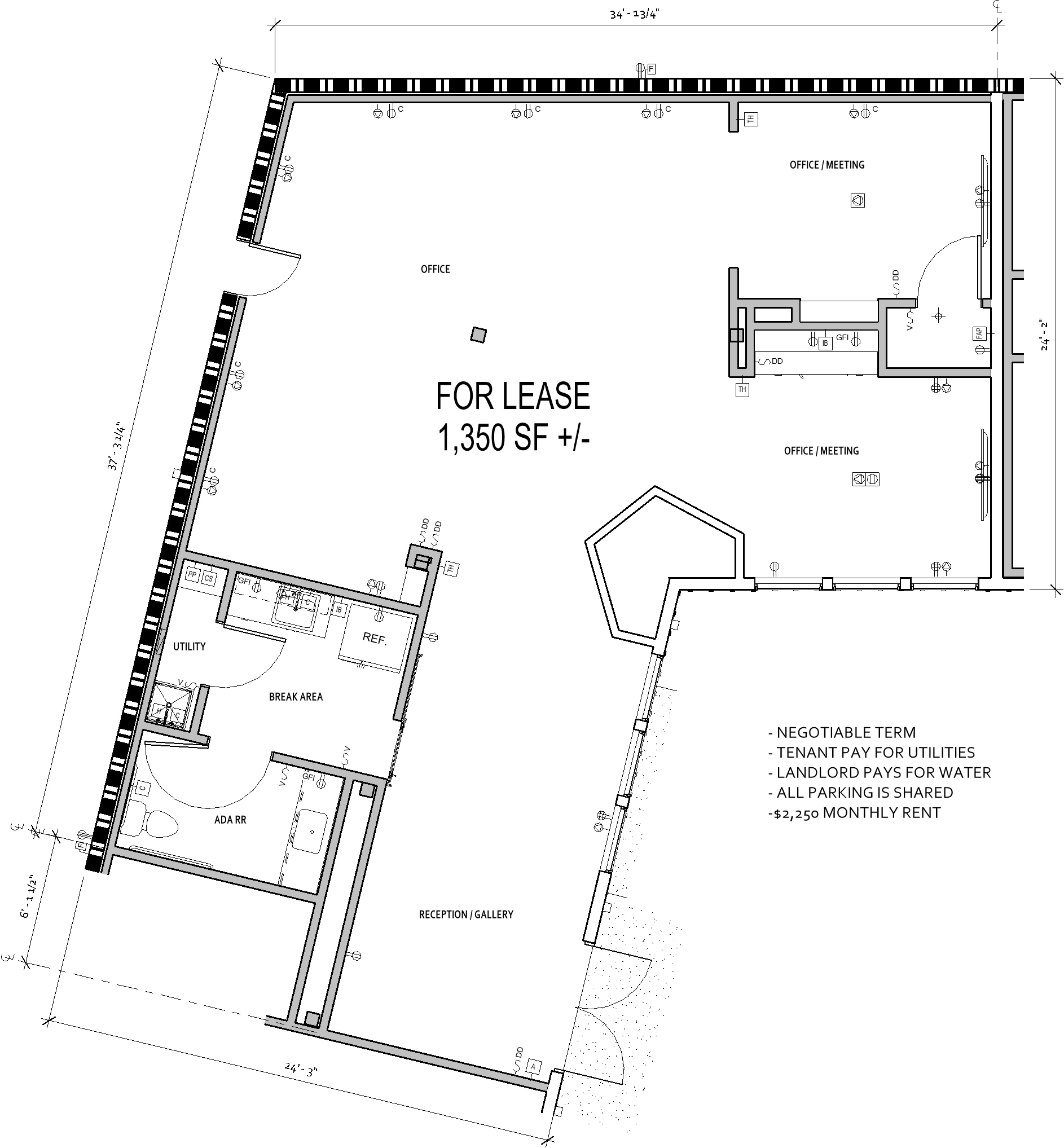152-160 S Auburn St, Grass Valley, CA à louer Plan d’étage– Image 1 sur 1