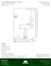 2031 Main St, Irvine, CA à louer Plan d’étage– Image 1 sur 1