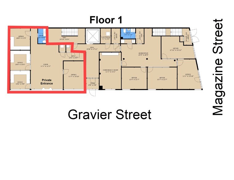 223 Magazine, New Orleans, LA à louer - Plan de site – Image 1 sur 14