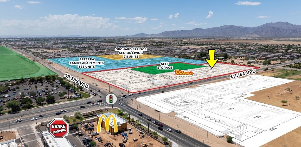 SWC Cotton Lane & Waddell, Surprise, AZ à louer - Photo de l’immeuble – Image 2 sur 3