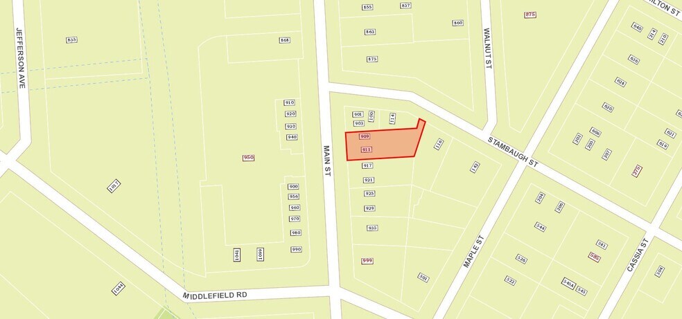 909-911 Main St, Redwood City, CA à vendre - Plan cadastral – Image 3 sur 3