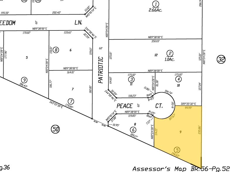 3037 Bell Dr, Atwater, CA à vendre - Plan cadastral – Image 2 sur 2
