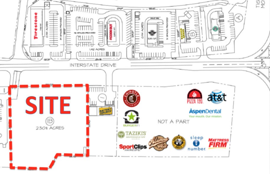 Interstate Dr, Opelika, AL à vendre - Plan de site – Image 2 sur 4