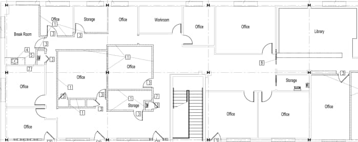 100 Lincoln Sq, Urbana, IL à louer Plan d’étage– Image 1 sur 1