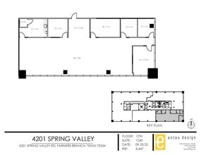 4201 Spring Valley Rd, Dallas, TX à louer Plan de site– Image 2 sur 3