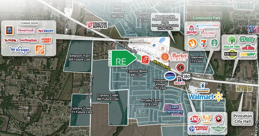 SEC OF US-380 & CYPRESS PKWY, Princeton, TX à louer - Photo de l’immeuble – Image 1 sur 9