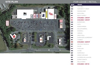 533-591 N Madison Rd, Orange, VA à louer Plan de site– Image 1 sur 1