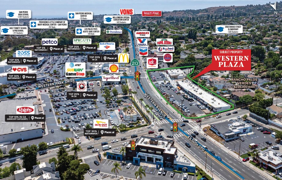 29105-29115 S Western Ave, Rancho Palos Verdes, CA à vendre - Photo de l’immeuble – Image 3 sur 6