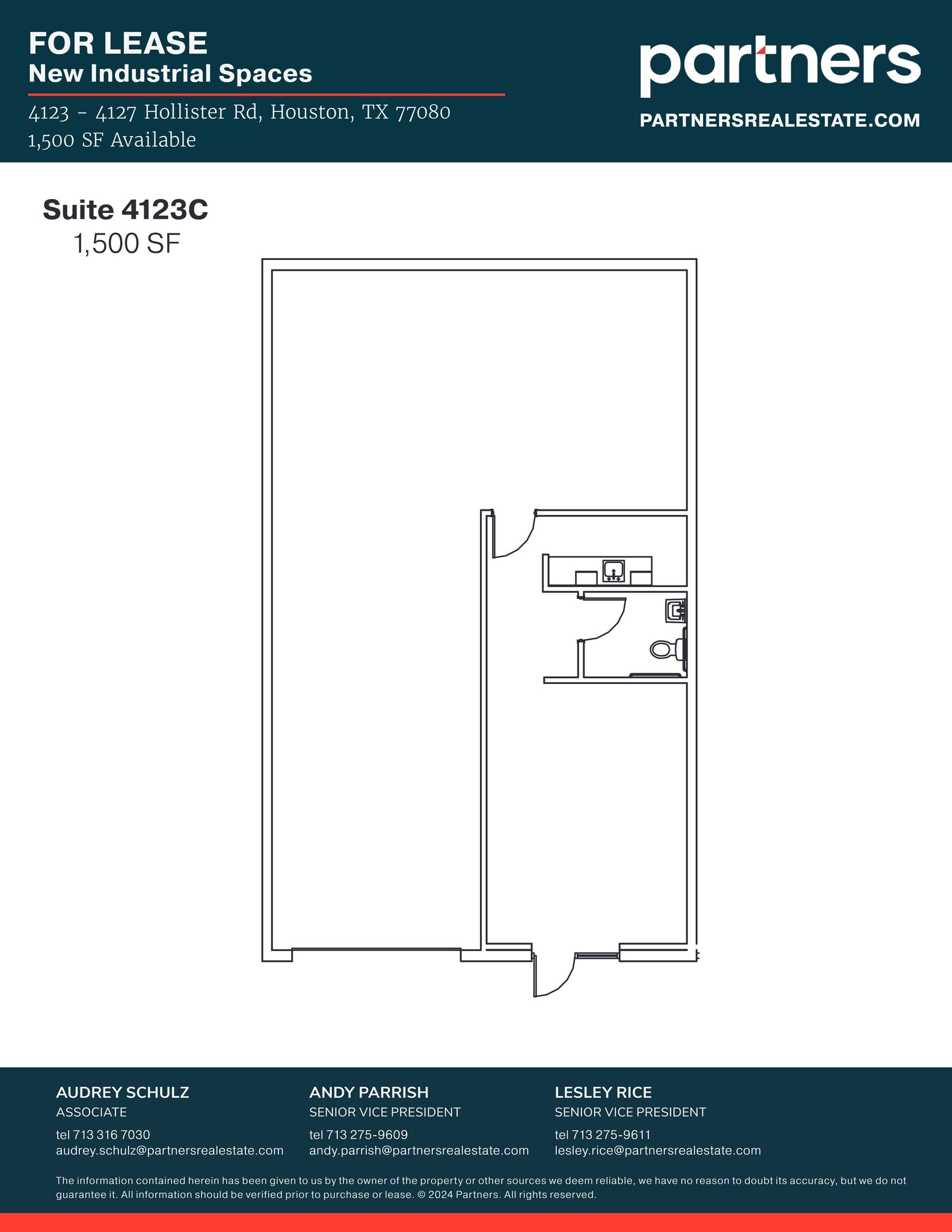 4125 Hollister Rd, Houston, TX à louer Plan de site– Image 1 sur 1