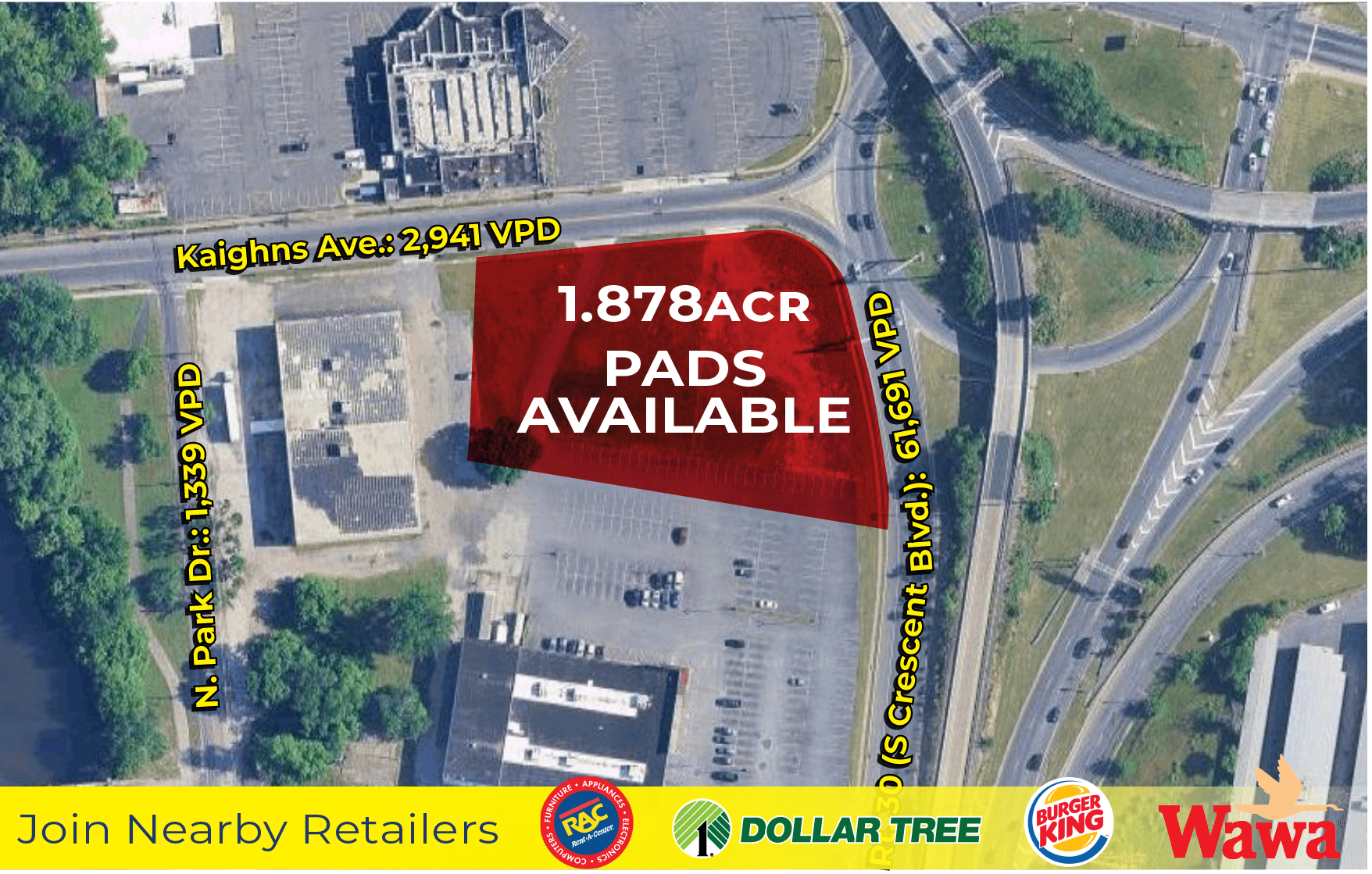7577 Crescent blvd, Pennsauken, NJ à louer Photo de l’immeuble– Image 1 sur 2